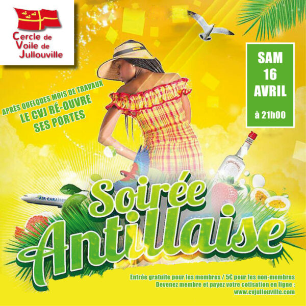 soirée antillaise petit format carré